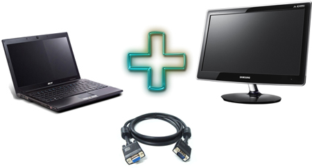 Используем ноутбук как монитор компьютера